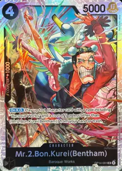 • Mr.2.Bon.Kurei • OP14-091 SR The Azure Sea's Seven One Piece TCG NM - Image 1