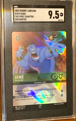 Disney Lorcana The First Chapter GENIE ENCHANTED #209 SGC 9.5 - Image 1