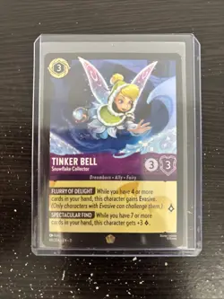 Disney Lorcana Winterspell (11) #48/204 Tinker Bell - Snowflake Collector - Image 1