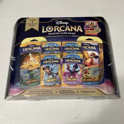 New Disney Lorcana Costco Inklands Bundle Box Pirate Mickey Mouse Foil Promo NEW - Image 1