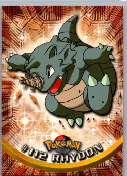 Rhydon #112 Topps Trading Cards Series 2 Pokemon Lightly Played - Image 1