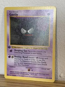 Pokemon Shadowless Gastly 1st Edition Base Set Shadowless 1999 Card 50/102 - Image 1