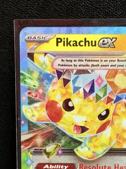 Pokemon Surging Sparks - Pikachu EX #057/191 Double Rare Tera Holo Card - Image 2