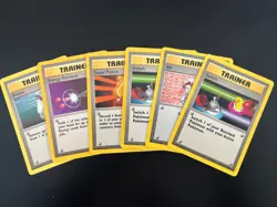 Pokemon TCG Base Set Lot Of 6 Rare Trainer Cards - Image 1