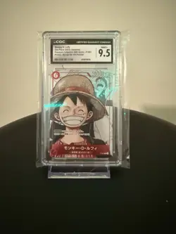 Bandai One Piece Monkey D. Luffy CGC 9.5 Promo Manga Alt Art Parallel P-001 Card - Image 2