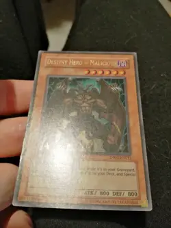 Yugioh Card Destiny Hero Malicious DP05-EN011 Ultra Rare 1st Edition - Image 3