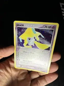 2004 POKEMON EX HIDDEN LEGENDS JIRACHI 8/101 HOLO RARE NM/LP - Image 3