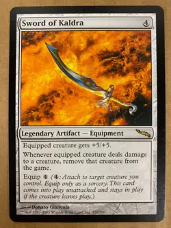 MTG 1x Sword of Kaldra # 251 Mirrodin Modern Magic the Gathering Card x1 NM - Image 1