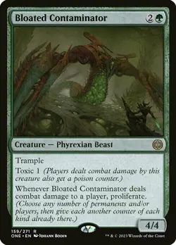 Magic The Gathering MTG BLOATED CONTAMINATOR Phyrexia: All Will Be One NM - Image 1