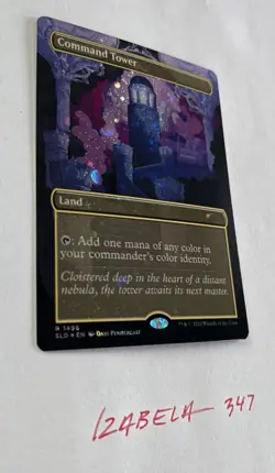 MTG Command Tower GALAXY FOIL Secret Lair Drop Series R#1496 NM/M - Image 2