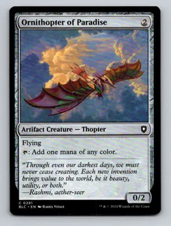 Ornithopter of Paradise Normal C Commander: Bloomburrow 281 NM - Image 1