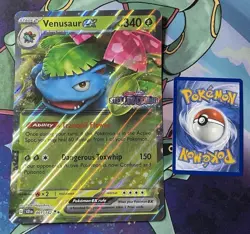 Venusaur Ex Stellar Crown Stamp Jumbo 001/142 Pokemon Pokemon TCG Promo SCR EN - Image 1