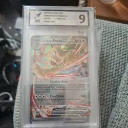 Pokemon TCG Destined Rivals Team Rocket's Persian Ex 150/182 grade 9 - Image 1