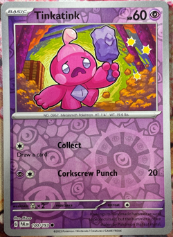 Tinkatink Reverse Holo - 100/193 - Paldea Evolved Pokemon 2023 - Image 1