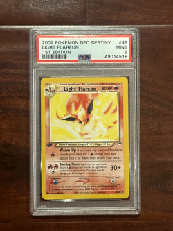 2002 POKEMON NEO DESTINY 1ST EDITION #46/105 LIGHT FLAREON PSA 9 MINT - Image 1