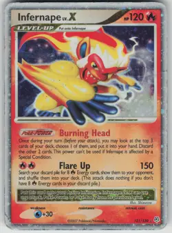 Pokemon TCG Infernape LV.X Ultra Rare Diamond and Pearl 121/130 - Image 1