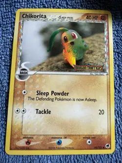 Pokemon Chikorita 44/101 EX Dragon Frontiers Delta Species Reverse Holo 40 HP - Image 1