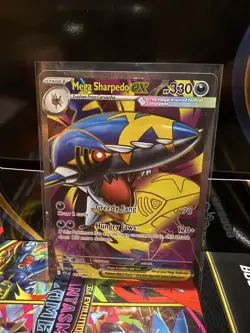 Mega Sharpedo ex Phantasmal Flames 113/094 Full Art Pokemon TCG NM - Image 1
