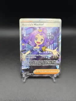 Acerola's Mischief 165/132 Me01: Mega Evolution Holo Pokemon TCG Full Art - Image 1