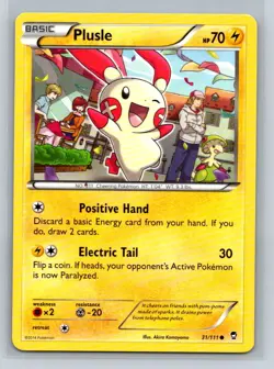 Plusle 31/111 Common Furious Fists Pokemon Lightly Played - Image 1
