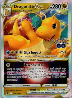 Dragonite VSTAR SWSH236 Promo SWSH Black Star Pokemon Near Mint - Image 1