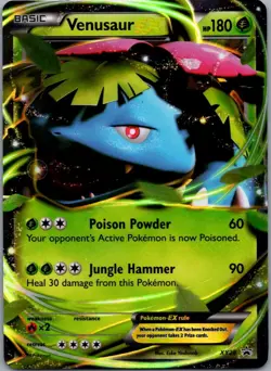 Venusaur EX XY28 Promo XY Black Star Promos Pokemon Moderately Played - Image 1