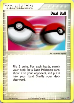 Pokemon Trainer Dual Ball (EX Magma VS Aqua) 72/95 Reverse Holo Uncommon NM-LP - Image 1