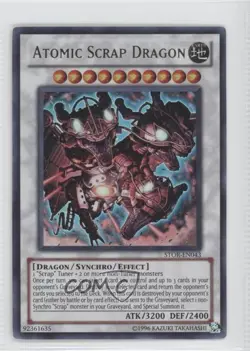 Atomic Scrap Dragon Unlimited YuGiOh Storm of Ragnarok #STOR-EN043 - Image 1