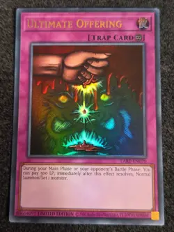 Ultimate Offering LART-EN070 Ultra Rare Yugioh Promo Limited Edition LP - Image 1
