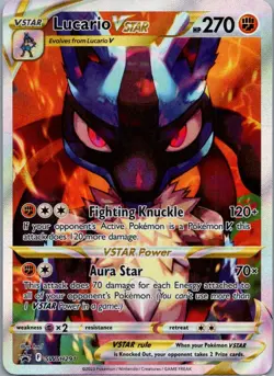 Lucario VSTAR SWSH291 Promo SWSH Black Star Pokemon Near Mint - Image 1