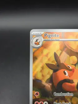 Pokemon TCG Pignite 097/086 White Flare (WHT) Illustration Rare Holo Full Art NM - Image 3