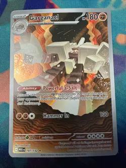 Garganacl 147/132 Illustration Rare (IR) Full Art Pokemon TCG Mega Evolution NM - Image 1
