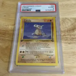 1999 Pokemon Jungle Cubone 1st Edition #50 PSA 6 - Image 1