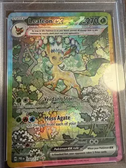 2025 Pokemon Pre En LEAFEON Ex Special Illustration RARE- PSA Graded Mint 9 #144 - Image 3