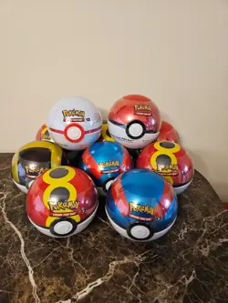Pokemon TCG Poke ball Tins- Set Of 10 - Image 1