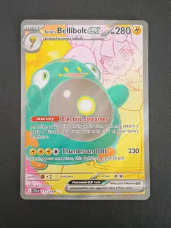 Ionos Bellibolt Ex 172/159 Pokemon Journey Together Ultra Rare Full Art NM - Image 1
