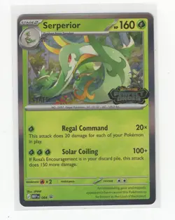 Pokemon Staff Perfect Order Black Star Promo MEP 064 Serperior - Image 1