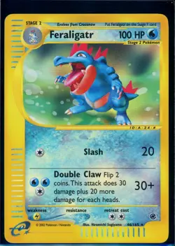 Pokemon EXPEDITION - #46/165 Feraligatr - Reverse Holo - ENG - Lightly Played - Image 1