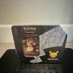 Pokemon Celebrations 25th Anniversary Sealed Tin Box Charizard Pikachu - Image 1