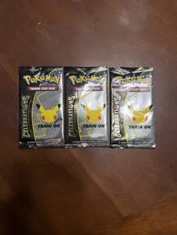 Pokemon TCG: Sword & Shield- (3) CELEBRATIONS Booster Packs- NEW/FACTORY SEALED - Image 1
