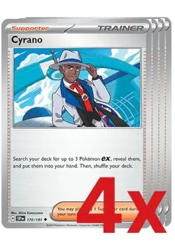 4x Cyrano 170/191 x4 - Surging Sparks - Pokemon TCG - Playset - Image 1