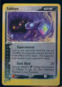 Pokemon EX SANDSTORM - #10/100 Sableye - Reverse Holo - ENG - MP/LP - Image 1