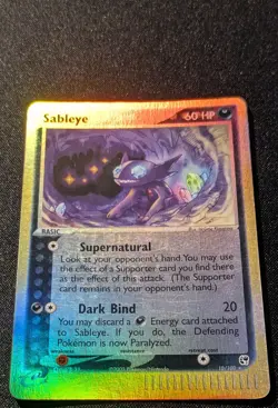 Pokemon EX SANDSTORM - #10/100 Sableye - Reverse Holo - ENG - MP/LP - Image 4