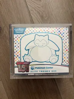 Pokemon Center TCG Scarlet & Violet 151 Elite Trainer Box tear on bottom - Image 1