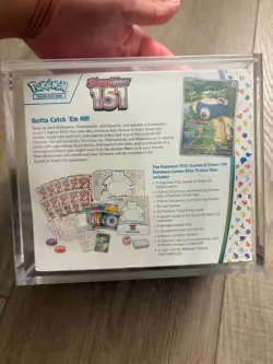 Pokemon Center TCG Scarlet & Violet 151 Elite Trainer Box tear on bottom - Image 4