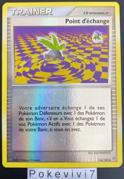 Carte Pokemon POINT D'ECHANGE 116/130 REVERSE Diamant et Perle D&P FR OCCASION - Image 1