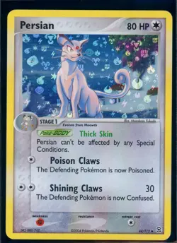 Pokemon EX FIRERED&LEAFGREEN - #44/112 Persian - Reverse Holo - ENG - Near Mint - Image 1