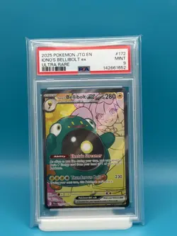 PSA 9 - 2025 POKEMON JTG EN IONO'S BELLIBOLT EX ULTRA RARE - Image 1