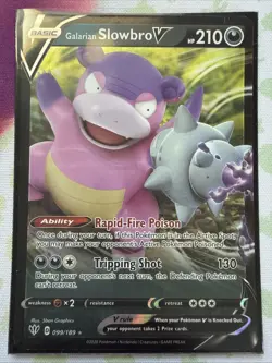 Pokemon - Galarian Slowbro V - 099/189 - Darkness Ablaze - Image 1