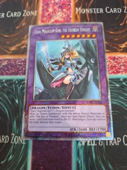 Yugioh Dark Magician Girl the Dragon Knight RA03-EN258 Platinum Secret 1st Ed NM - Image 1